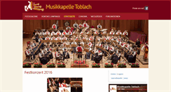 Desktop Screenshot of musikkapelle-toblach.com