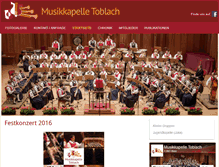 Tablet Screenshot of musikkapelle-toblach.com